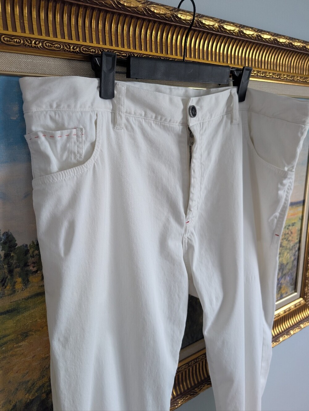 ISAIA Cashmere White Pants 38x28 / 54R